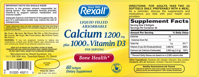 Vitamin D3 softgel capsules